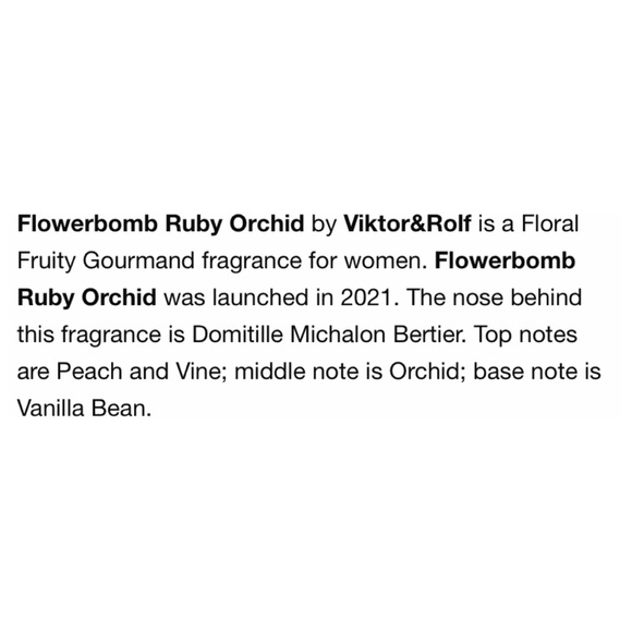 VIKTOR & ROLF Flowerbomb Ruby Orchid EDP Spray - .34 fl oz NIB - Picture 6 of 6